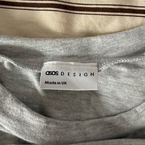 ASOS Top with Asymmetric Lace & Satin Hem size M - Picture 3 of 3